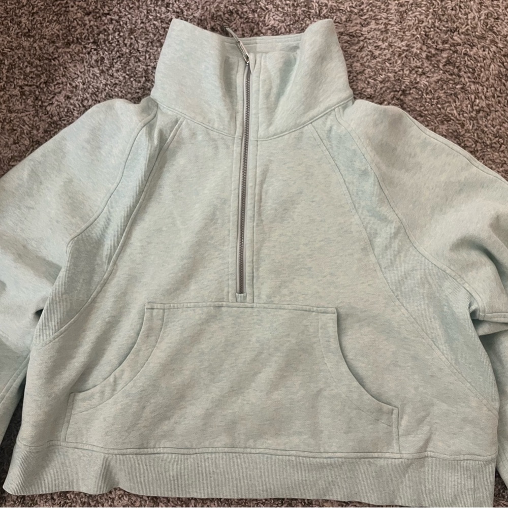 NWOT Lululemon Funnel Neck Scuba in Delicate Mint!